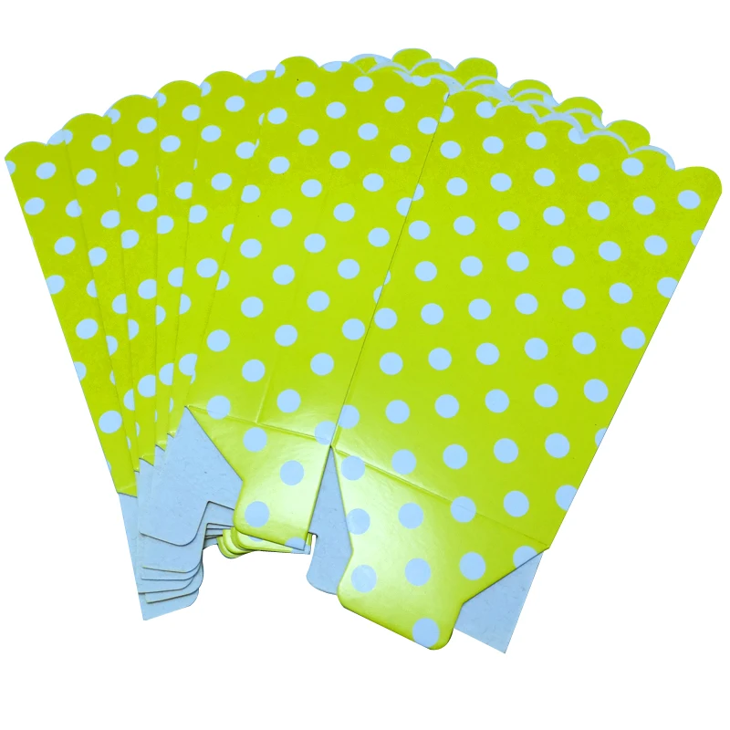 6pcs/lot Yellow Polka Dots Theme Boys Favors Gifts Candy Box Birthday Party Popcorn Boxes Baby Shower Decoration Events Supplies
6pcs/lot Yellow Polka Dots Theme Boys Favors Gifts Candy Box Birthday Party Popcorn Boxes Baby Shower Decoration Events Supplies