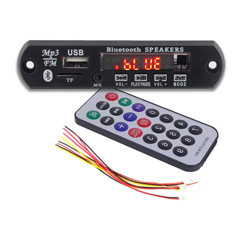 MP3 Bluetooth 5.0 Decoder Board Module 2*15W Lossless FLAC APE Audio Receiver USB FM Radio Amplifier Board with Remote Control
MP3 Bluetooth 5.0 Decoder Board Module 2*15W Lossless FLAC APE Audio Receiver USB FM Radio Amplifier Board with Remote Control
