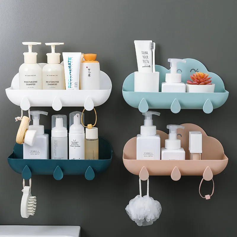 Wall Mounted Cloud-Shaped Kitchen Shelf Household Waterproof And Moisture-Proof Bathroom Soap Towel Storage Rack Free Punch
Wall Mounted Cloud-Shaped Kitchen Shelf Household Waterproof And Moisture-Proof Bathroom Soap Towel Storage Rack Free Punch