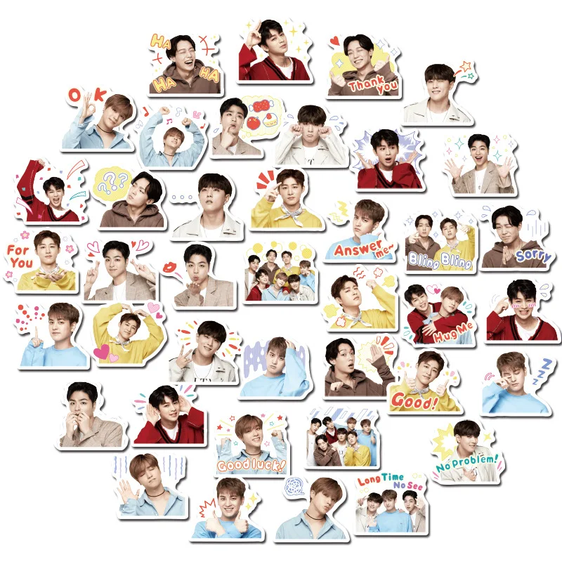 40 шт. клейкая фотонаклейка Kpop Ikon на мобильный телефон гитару украшение для багажа