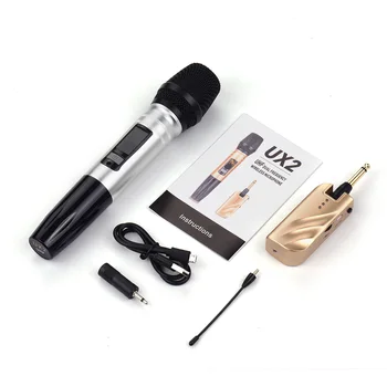 New Dual-band Wireless UHF Microphones Set with 1 Receiver 1 Handheld Microphone for DJ Party Live Singing for Electric Music
New Dual-band Wireless UHF Microphones Set with 1 Receiver 1 Handheld Microphone for DJ Party Live Singing for Electric Music