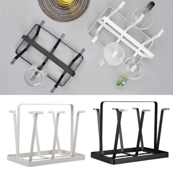 Cup Rack Stand Beer Glasses Rack 6 Cup Metal Drainer Holder Rack Non-Slip Mugs Cups Organizer jewelry display stand holder
Cup Rack Stand Beer Glasses Rack 6 Cup Metal Drainer Holder Rack Non-Slip Mugs Cups Organizer jewelry display stand holder