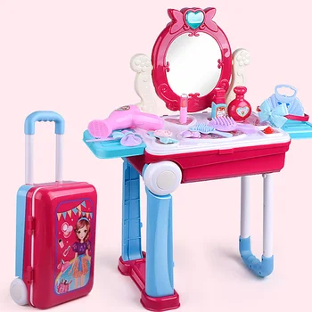 14Pcs/set Children Makeup Pretend Playset Dressing Table Suitcase Toys With Light And Sound Kids Make Up Toy Set For Girls Gifts
14Pcs/set Children Makeup Pretend Playset Dressing Table Suitcase Toys With Light And Sound Kids Make Up Toy Set For Girls Gifts