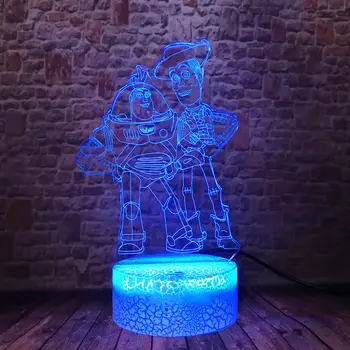 Cartoon 3D Illusion LED Desk Nightlight Colorful LightToy Story 4 Woody Buzz Lightyear Anime action & toy figures Baby
Cartoon 3D Illusion LED Desk Nightlight Colorful LightToy Story 4 Woody Buzz Lightyear Anime action & toy figures Baby