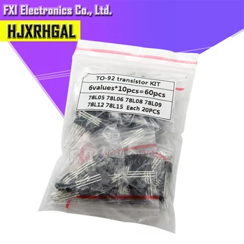 20PCSX6values=120pcs 78L05 78L06 78L08 78L09 78L12 78L15 TO-92 TO92 Transistor package Assorted Kit new and
20PCSX6values=120pcs 78L05 78L06 78L08 78L09 78L12 78L15 TO-92 TO92 Transistor package Assorted Kit new and