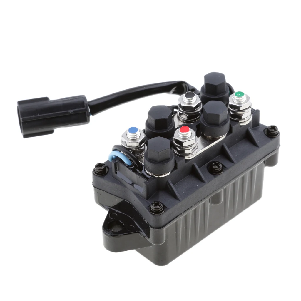 Black Power Trim Relay Box 2 Pin For 4 Stroke 40-225HP Yamaha Outboard Motor Black Power Trim Relay Box 2 Pin For 4 Stroke 40-225HP Yamaha Outboard Motor