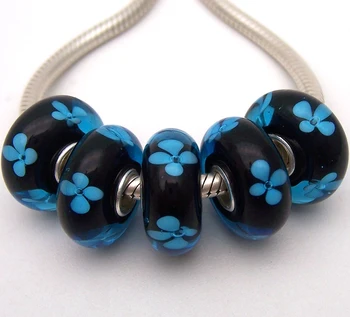 JGWG1910 5X 100% Authenticity S925 Sterling Silver Beads Murano Glass beads Fit European Charms Bracelet diy jewelry Lampwork 
JGWG1910 5X 100% Authenticity S925 Sterling Silver Beads Murano Glass beads Fit European Charms Bracelet diy jewelry Lampwork