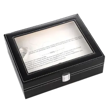 10 Slots PU Leather Watches Large Organizer Luxury Black Watch Display Box Holder Storage Case Showcase Tool
10 Slots PU Leather Watches Large Organizer Luxury Black Watch Display Box Holder Storage Case Showcase Tool