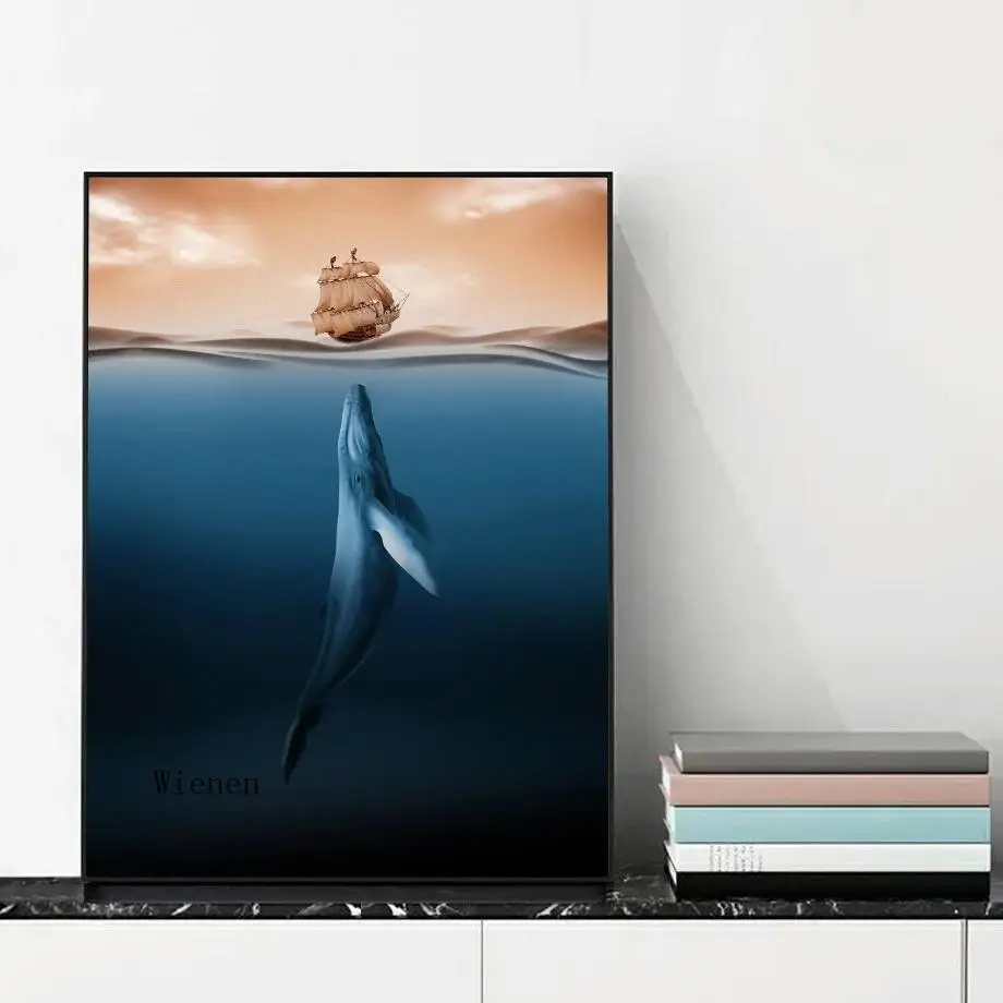Whale Sea Ship Abstract Modern Home Wall Decor Animal Canvas Painting Nordic Posters and Prints Art Pictures for Living Room
Whale Sea Ship Abstract Modern Home Wall Decor Animal Canvas Painting Nordic Posters and Prints Art Pictures for Living Room