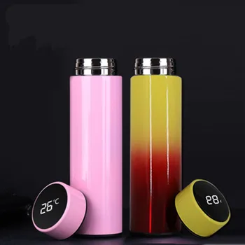 500ML Smart Thermos Vacuum Flasks Temperature Display Stainless Steel Hot Water Bottle Travel Coffee Tea Milk Mug Thermo Cup 
500ML Smart Thermos Vacuum Flasks Temperature Display Stainless Steel Hot Water Bottle Travel Coffee Tea Milk Mug Thermo Cup