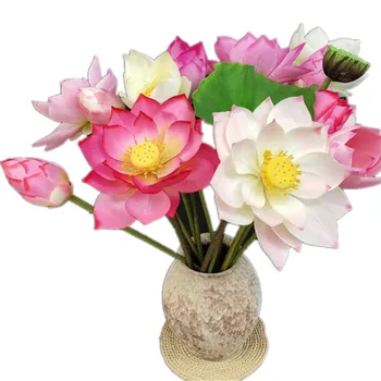 4pcs Fake Single Stem Lotus Flower Bud Green Leaf Fruit Simulation for Wedding Home Decorative Artificial Flower 
4pcs Fake Single Stem Lotus Flower Bud Green Leaf Fruit Simulation for Wedding Home Decorative Artificial Flower