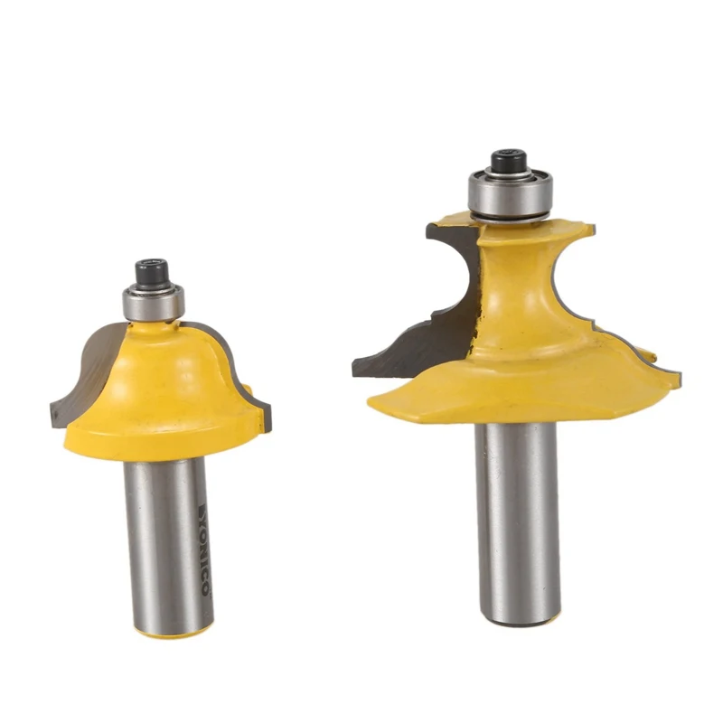 2Pc 1/2 Inch Shank Wainscoting Roman Ogee & Pedestal Router Bit C3 Carbide Tipped Wood Cutting Tool Woodworking Router Bits
2Pc 1/2 Inch Shank Wainscoting Roman Ogee & Pedestal Router Bit C3 Carbide Tipped Wood Cutting Tool Woodworking Router Bits