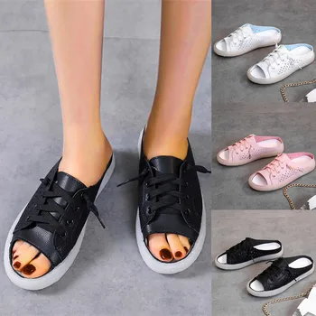 Fashion Summer Sexy Sandals Pure Color Round Toe Casual Flat Heels Slippers Slides Shoes home slippers pantoufle femme #E25
Fashion Summer Sexy Sandals Pure Color Round Toe Casual Flat Heels Slippers Slides Shoes home slippers pantoufle femme #E25