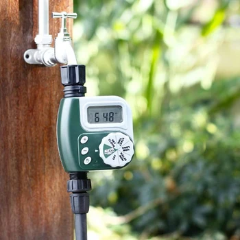 Automatic Electronic LCD Display Sprinkler Controller Outdoor Garden Timer Automatic Watering Device Irrigation System Yard Tool
Automatic Electronic LCD Display Sprinkler Controller Outdoor Garden Timer Automatic Watering Device Irrigation System Yard Tool
