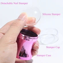 Colorful Nail Stamper Clear Silicone Head Manicure Scraper Polish Transfer Template Kit Stamping Plate Template Tool Dropshiping
Colorful Nail Stamper Clear Silicone Head Manicure Scraper Polish Transfer Template Kit Stamping Plate Template Tool Dropshiping