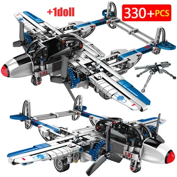 City WW2 Airplane Fighter Model Building Blocks for Military Police Mortar Helicopter Figures Bricks Toys For Children
City WW2 Airplane Fighter Model Building Blocks for Military Police Mortar Helicopter Figures Bricks Toys For Children
