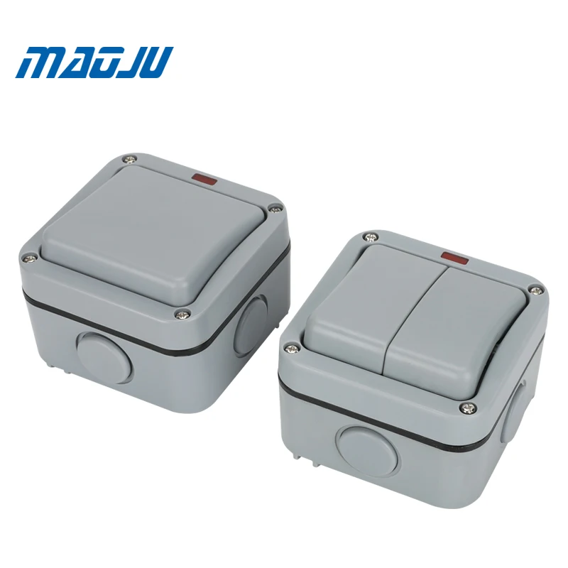 Weatherproof Switch On Off Outdoor Use PC Material Waterproof Industrial Switch 1Gang 1Way 2Gang 2way
Weatherproof Switch On Off Outdoor Use PC Material Waterproof Industrial Switch 1Gang 1Way 2Gang 2way