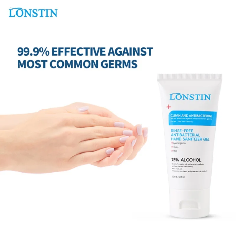 Lonstin 60ml 75% Alcohol Instant Hand Sanitizer Rinse-free Disinfectant Gel Non Sticky Fragrance Free
Lonstin 60ml 75% Alcohol Instant Hand Sanitizer Rinse-free Disinfectant Gel Non Sticky Fragrance Free
