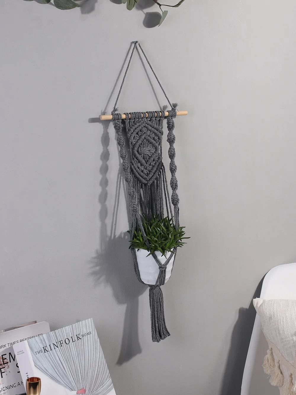 🌿 Handcrafted Macrame Plant Hanger - Vintage Cotton Rope Hanging Basket for Indoor & Outdoor Gardens 8 H307ca1c7f88b44fcbc42d8fcc35d9035K