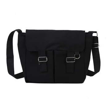 Fashion Women Canvas Large Shoulder Crossbody Bag Simple Solid Color College Student Messenger Handbag
Fashion Women Canvas Large Shoulder Crossbody Bag Simple Solid Color College Student Messenger Handbag
