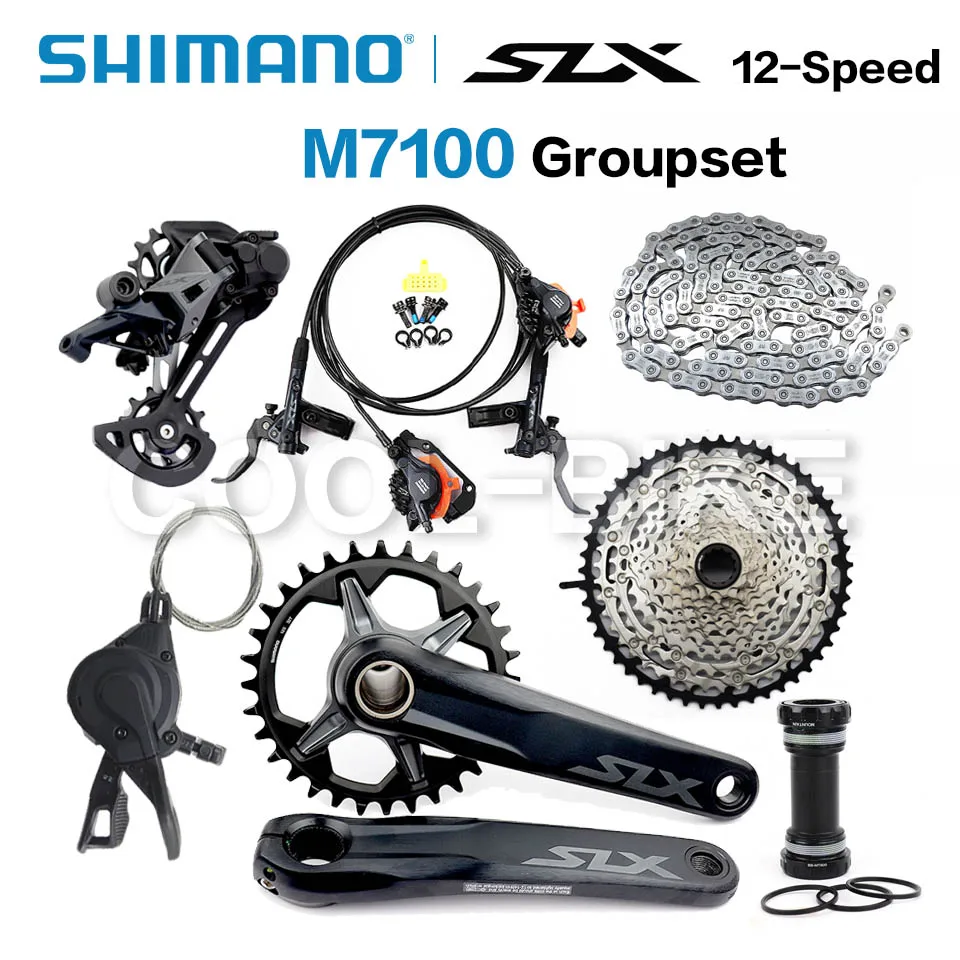 SHIMANO SLX M7100 12 Скорость указано 32T 34T 170 175 мм диаметра окружности болтов (горный