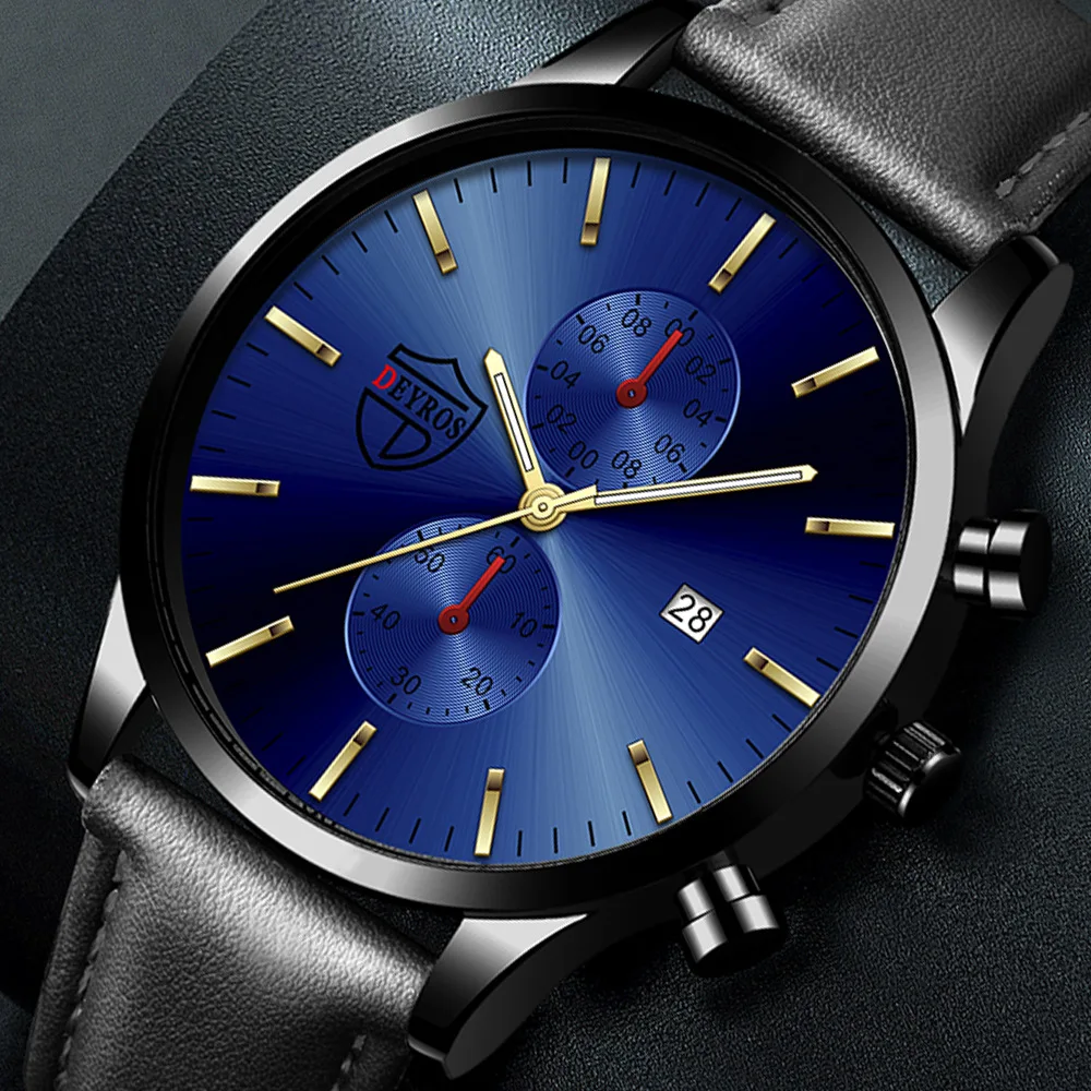 DEYROS Simple Fashion Calendar Men's Watch Decoration Three Eyes Luminous Sports Leather Quartz Men Wristwatches Reloj Hombre
DEYROS Simple Fashion Calendar Men's Watch Decoration Three Eyes Luminous Sports Leather Quartz Men Wristwatches Reloj Hombre