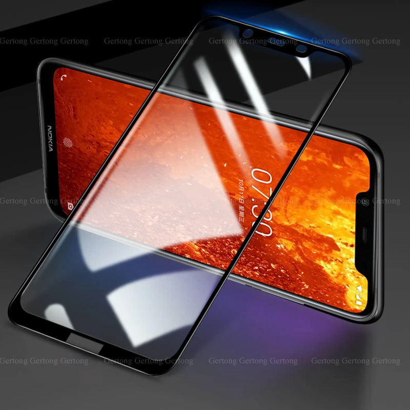 9D полный защитный экран протектор ударопрочный стекло для Nokia X7 9 8 1 7 4 2 3 Plus HD