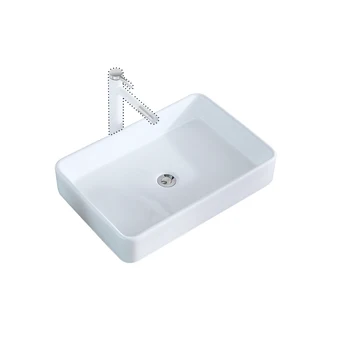 【US Warehouse】Bathroom Above Counter Rectangular Ceramic Vessel Vanity Sink Art Basin - White Porcelain - with Pop Up Drain Stop
【US Warehouse】Bathroom Above Counter Rectangular Ceramic Vessel Vanity Sink Art Basin - White Porcelain - with Pop Up Drain Stop