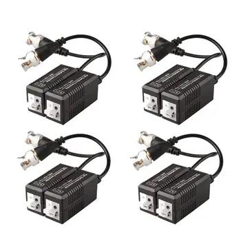 4 Pairs 8 Pieces Passive Video Balun Transmitter & Transceiver with Cable for 1080P TVI/CVI/TVI/AHD/960H DVR Camera CCTV System,
4 Pairs 8 Pieces Passive Video Balun Transmitter & Transceiver with Cable for 1080P TVI/CVI/TVI/AHD/960H DVR Camera CCTV System,