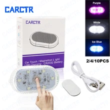 CARCTR 2/4/10Pcs Car Led Mini Touch Night Light USB Charging Roof Colorful Ceiling Reading Lamp Car Interior Light LED Car Light
CARCTR 2/4/10Pcs Car Led Mini Touch Night Light USB Charging Roof Colorful Ceiling Reading Lamp Car Interior Light LED Car Light