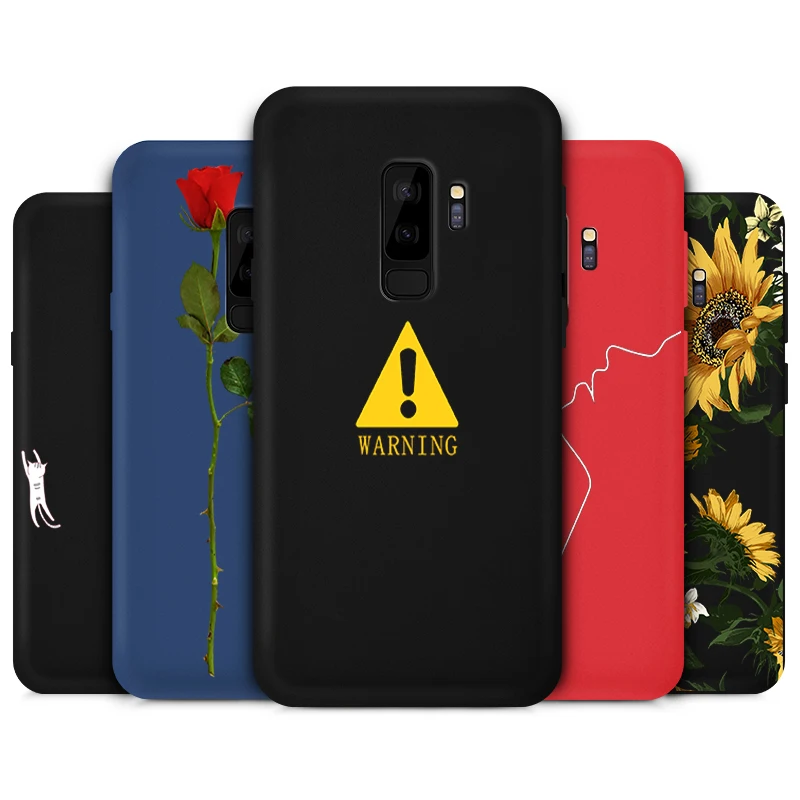Для Samsung Galaxy S8 S9 Plus S6 S7 Edge яркие цвета Матовая Оболочка ТПУ Мягкая задняя крышка