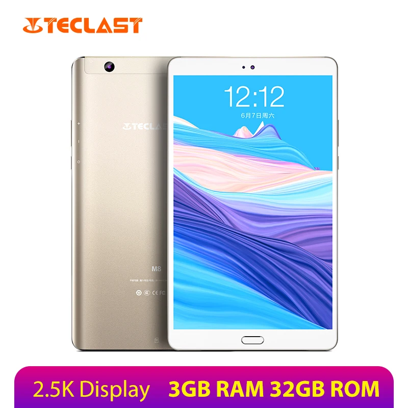 

Teclast M8 2.5K Display 8.4 inch Tablet Android 7.1 Allwinner A63 Quad Core 3GB RAM 32GB ROM 4K Video Tablets Dual Camera Type-C
