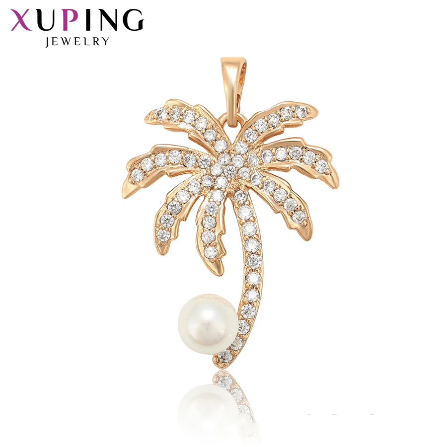 

11.11 Xuping Plant Shape Pendant European Style Imitation Pearl Jewelry Sweet Little Fresh Exquisite Gift Women S187.4-35317