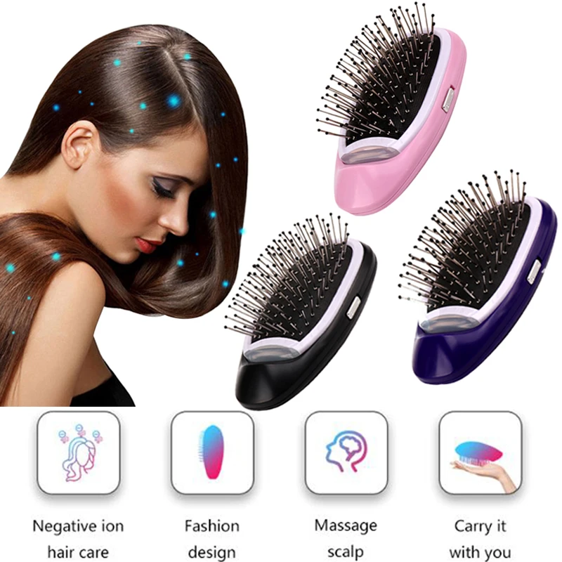 Фото Электрическая ионная расческа для волос с отрицательными - купить