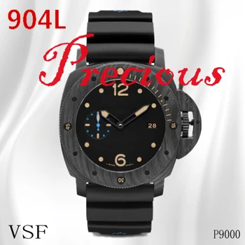 Men's Diving Watch PAM616 Real graphite composite VSF Best Version Blue Logo Black Rubber Strap P9000 Movement AAA Watch
Men's Diving Watch PAM616 Real graphite composite VSF Best Version Blue Logo Black Rubber Strap P9000 Movement AAA Watch