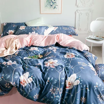 Tencel Silk Bedding Set 4Pcs KING QUEEN SIZE Luxury Duvet Cover flat Bed sheet Fitted sheet pillowcases high quality soft
Tencel Silk Bedding Set 4Pcs KING QUEEN SIZE Luxury Duvet Cover flat Bed sheet Fitted sheet pillowcases high quality soft