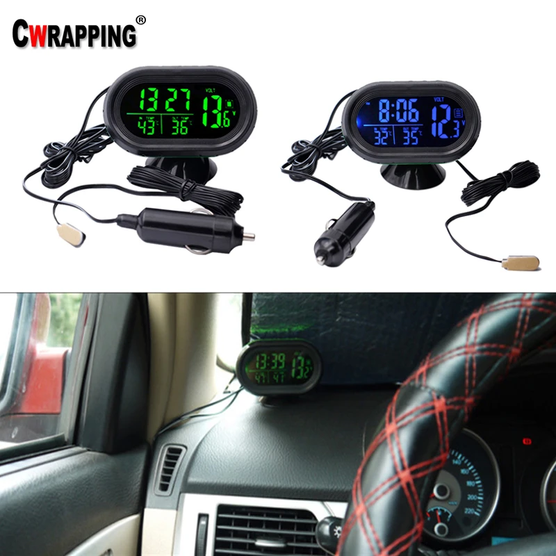 Multi-Function Car Temperature Clock Digital Thermometer Luminous Clock LED Lighted Watch Dual Voltmeter Voltage Tester 12-24V
Multi-Function Car Temperature Clock Digital Thermometer Luminous Clock LED Lighted Watch Dual Voltmeter Voltage Tester 12-24V