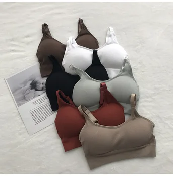 Sports underwear women gather no steel ring lingerie bra tube top wrapped chest beauty back thin section Drop Shipping 
Sports underwear women gather no steel ring lingerie bra tube top wrapped chest beauty back thin section Drop Shipping