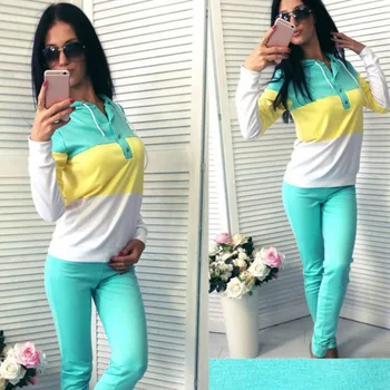2019 Fashion Sports Suits 2pcs Set Women Tracksuit Plaid Sweatshirt Pants Hooded Trousers Ladies Clothing Sets Wear Sweat Suit
2019 Fashion Sports Suits 2pcs Set Women Tracksuit Plaid Sweatshirt Pants Hooded Trousers Ladies Clothing Sets Wear Sweat Suit