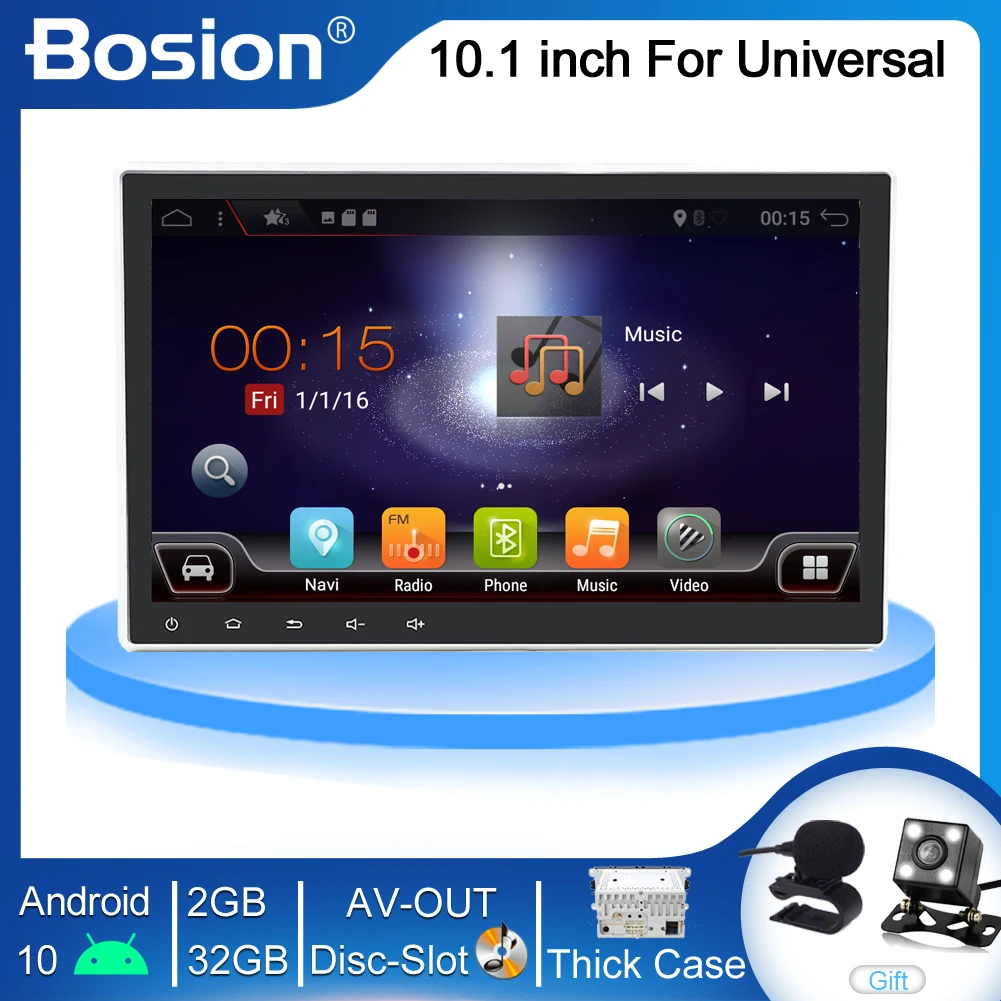 Автомобильный аудиоплеер 10 дюймов 2din android 0 DVD-плеер + радио GPS-навигация авторадио