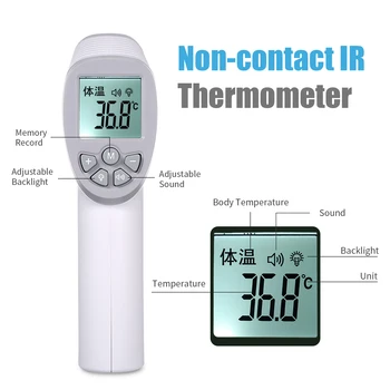 2020 Non-contact thermometer Digital Infrared Thermometer Portable Non-contact Termometro Temperature
2020 Non-contact thermometer Digital Infrared Thermometer Portable Non-contact Termometro Temperature