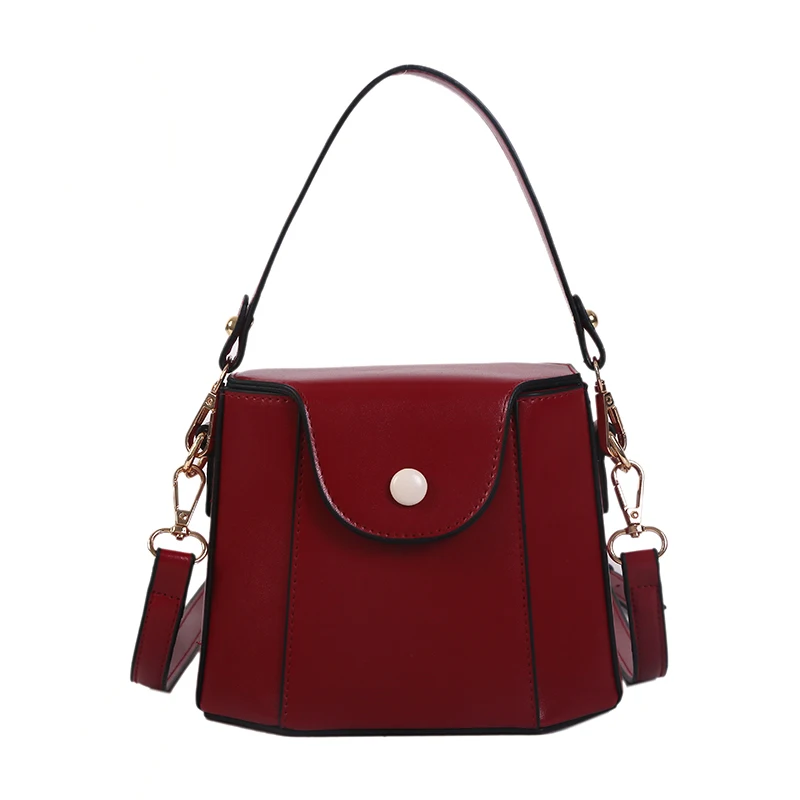 Fashion Woman Pu Leather Shoulder Bag Personality Simple Youth Handbag Exquisite Female Solid Bucket Bag Waterproof Red
Fashion Woman Pu Leather Shoulder Bag Personality Simple Youth Handbag Exquisite Female Solid Bucket Bag Waterproof Red