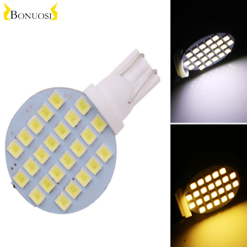 

10pcs New Arrivals!! T10 194 168 W5W 1210 3528 24 LED 24 SMD 12V DC Super Bright Warm White/ Cool White Auto Light Bulbs