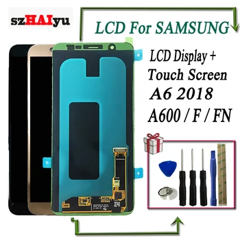 szHAIyu 5.6 inch A6 Amoled LCD For Samsung Galaxy A6 2018 A600 A600F A600FN LCD Display Touch Screen OLED Digitizer With Tools 
szHAIyu 5.6 inch A6 Amoled LCD For Samsung Galaxy A6 2018 A600 A600F A600FN LCD Display Touch Screen OLED Digitizer With Tools