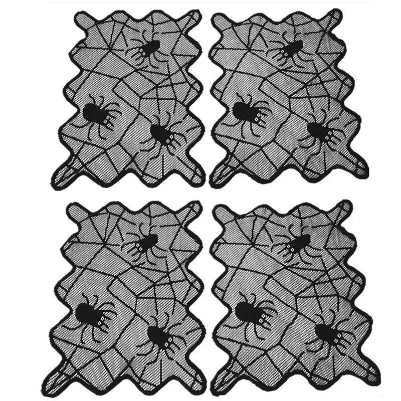 Halloween Placemats, Spider Web Decorative Washable Lace Place Mats for Dining Table Decoration
Halloween Placemats, Spider Web Decorative Washable Lace Place Mats for Dining Table Decoration