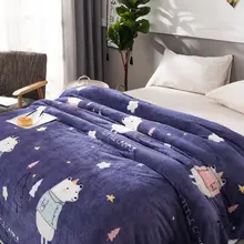 1 PC Flanellen Coral Fleece Deken Cartoon Beer Dier Patroon Volwassen Kinderen Zachte Lakens Cover Winter Warm voor Bed Sofa couch(China)