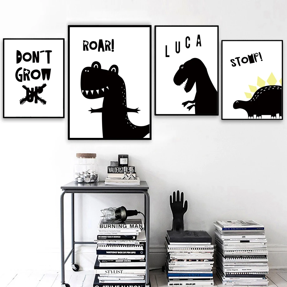 Black and white wall art painting poster and living room decoration for print dinosaur wall picture art canvas painting A432
Black and white wall art painting poster and living room decoration for print dinosaur wall picture art canvas painting A432