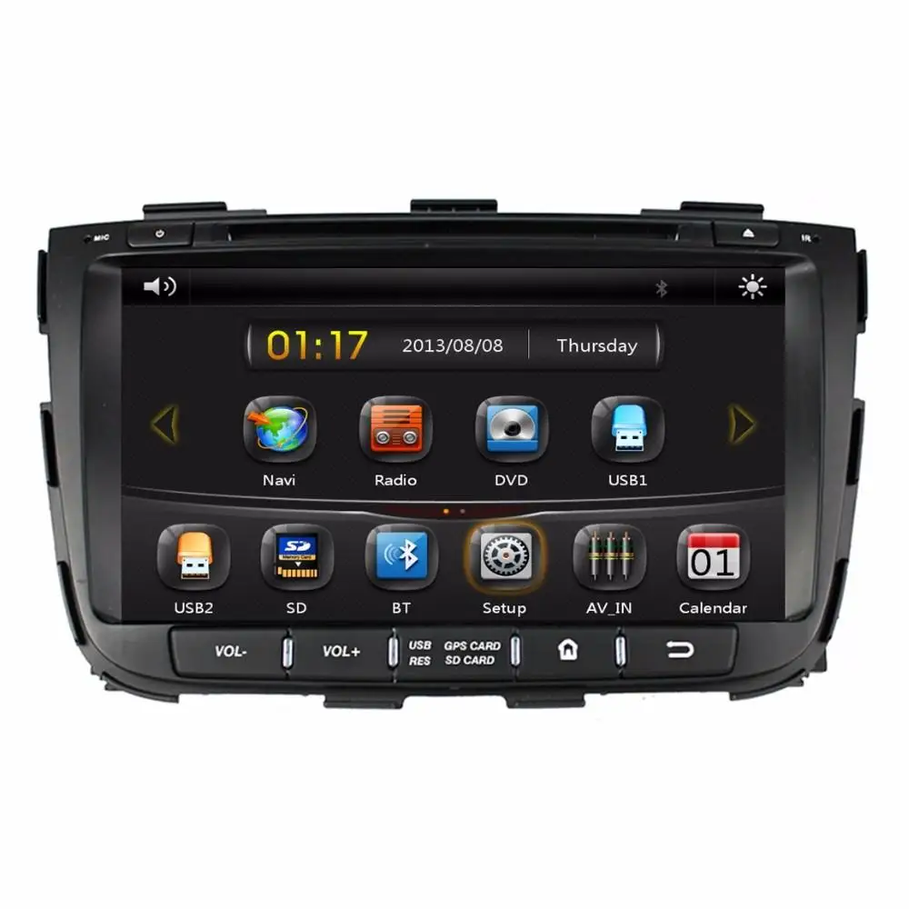 8" in-dash Car DVD player with GPS(optional),audio Radio stereo,USB/SD,AUX,BT/TV,car multimedia headunit for Kia SORENTO 2013
8" in-dash Car DVD player with GPS(optional),audio Radio stereo,USB/SD,AUX,BT/TV,car multimedia headunit for Kia SORENTO 2013