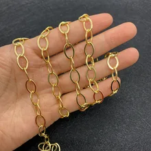 1 Meter Gold Handmade Chain, O-shaped Buckle Chain, Used To Make DIY Accessories for Bracelets, Necklaces, Ankles and Jewelry
1 Meter Gold Handmade Chain, O-shaped Buckle Chain, Used To Make DIY Accessories for Bracelets, Necklaces, Ankles and Jewelry