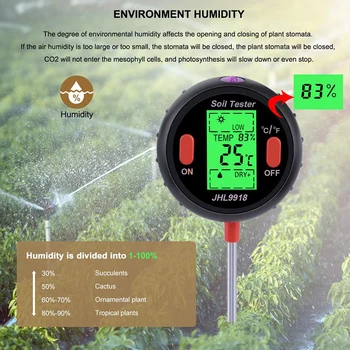 1*Soil Tester 5 In 1 Soil PH Moisture Meter Garden Plants Flower Temperature Light Tester High Quality
1*Soil Tester 5 In 1 Soil PH Moisture Meter Garden Plants Flower Temperature Light Tester High Quality